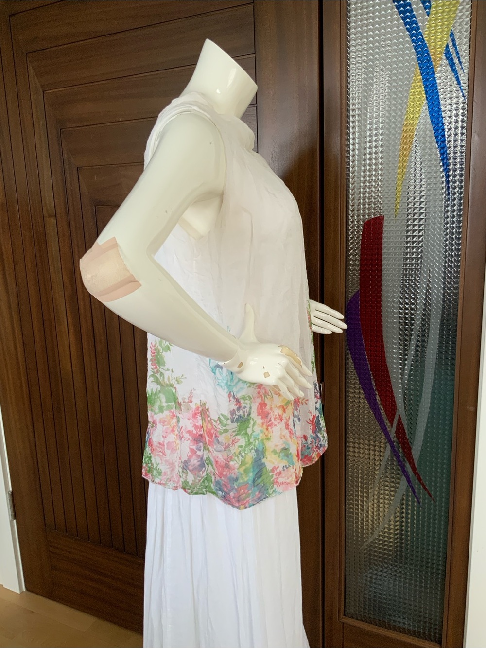 ELENA BALDI Top, 100% Silk, Sz L - Picture 2 of 9